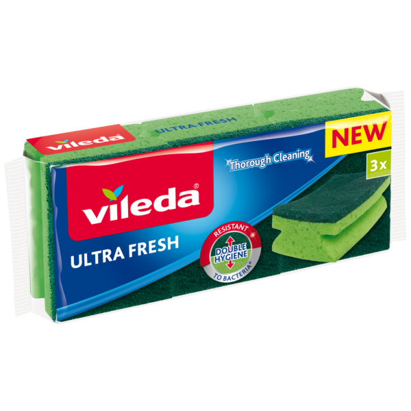 Burete de Vase Vileda Ultra Fresh cu Prindere, 3 bucăți