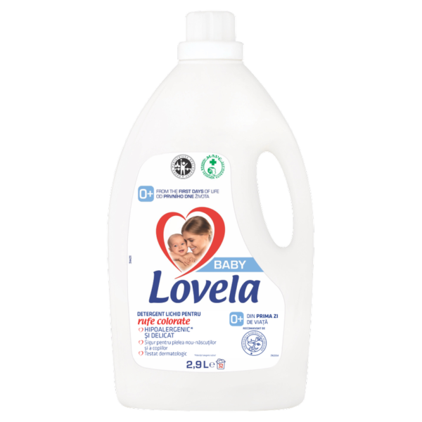 Detergent lichid Lovela Baby, pentru rufe colorate, 2.9 L
