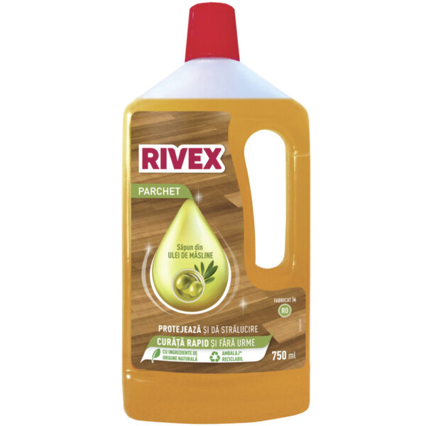 Detergent pentru parchet Rivex cu săpun din ulei de masline, 750 ml