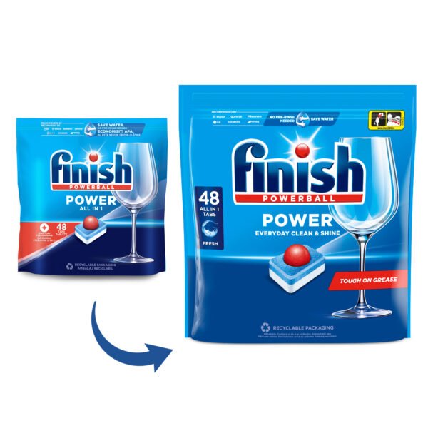 Finish Power detergent tablete pentru mașina de spălat vase, 48 spălări
