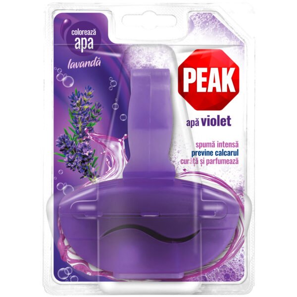 Odorizant solid pentru toaleta, Peak Apa Violet Lavandă, 55 g