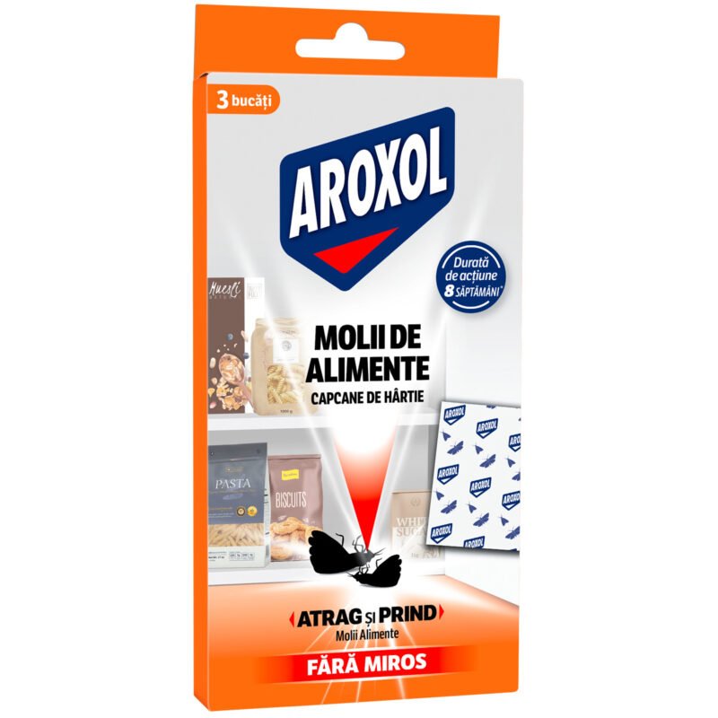 Capcane anti-molii alimente Aroxol, 3 bucăți