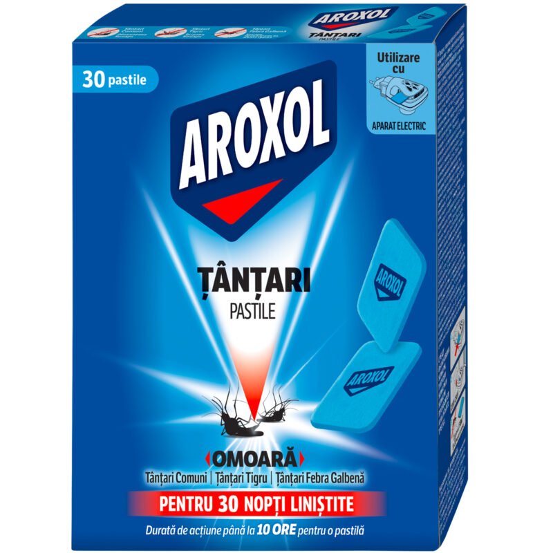 Pastile impotriva tantarilor Aroxol, 30 bucăți