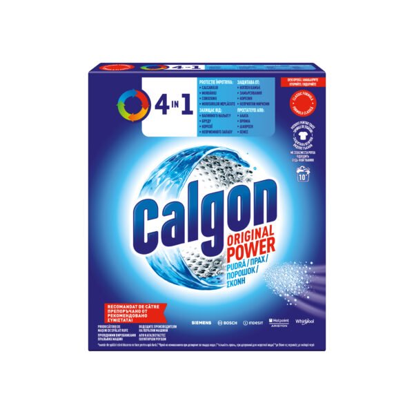 Pudra anticalcar pentru mașina de spălat Calgon 4in1, 500 g
