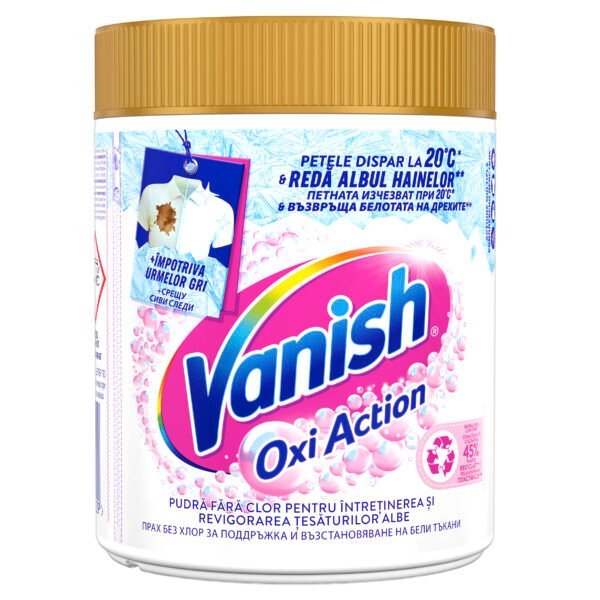 Pudra pentru haine albe Vanish Oxi Action, 470 g