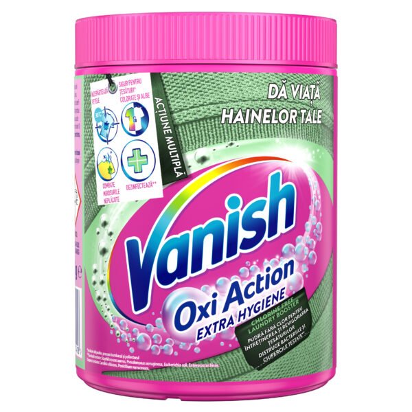 Pudra pentru indepartarea petelor & dezinfectarea hainelor Vanish Extra Hygiene, 846 g