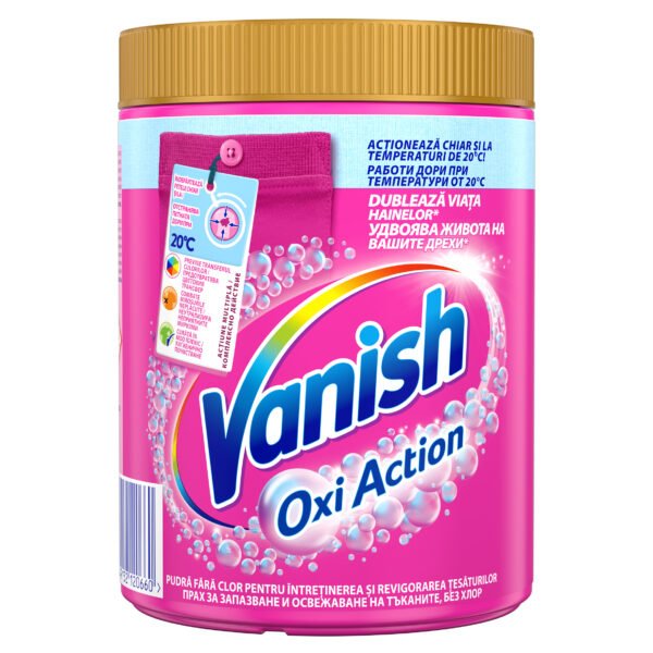 Pudra pentru indepartarea petelor pentru haine colorate Vanish Oxi Action, 846 g