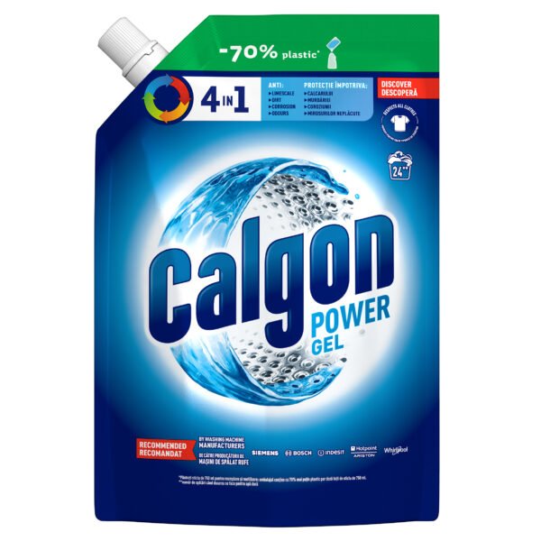 Rezervă Solutie gel Anticalcar pentru mașina de spălat Calgon 4in1, 24 spălări*, 1.2 L