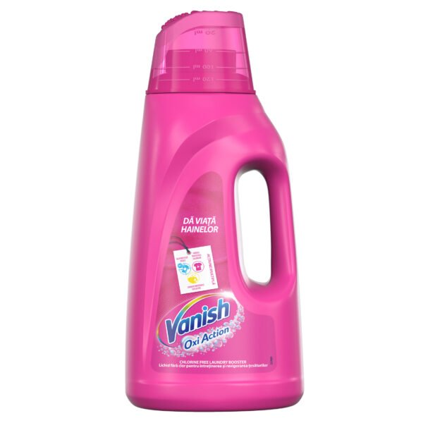 Solutie pentru indepartarea petelor pentru haine colorate Vanish Oxi Action, 2 L