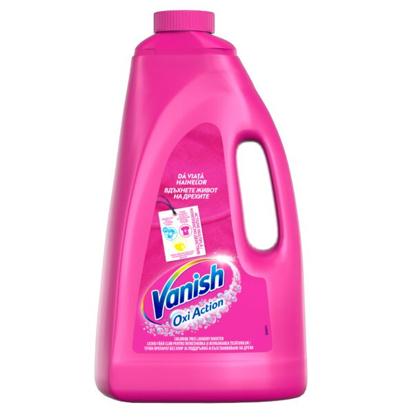 Solutie pentru indepartarea petelor pentru haine colorate Vanish Oxi Action, 4 L