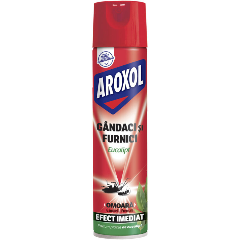 Spray impotriva gandacilor și furnicilor Aroxol eucalipt, 400 ml