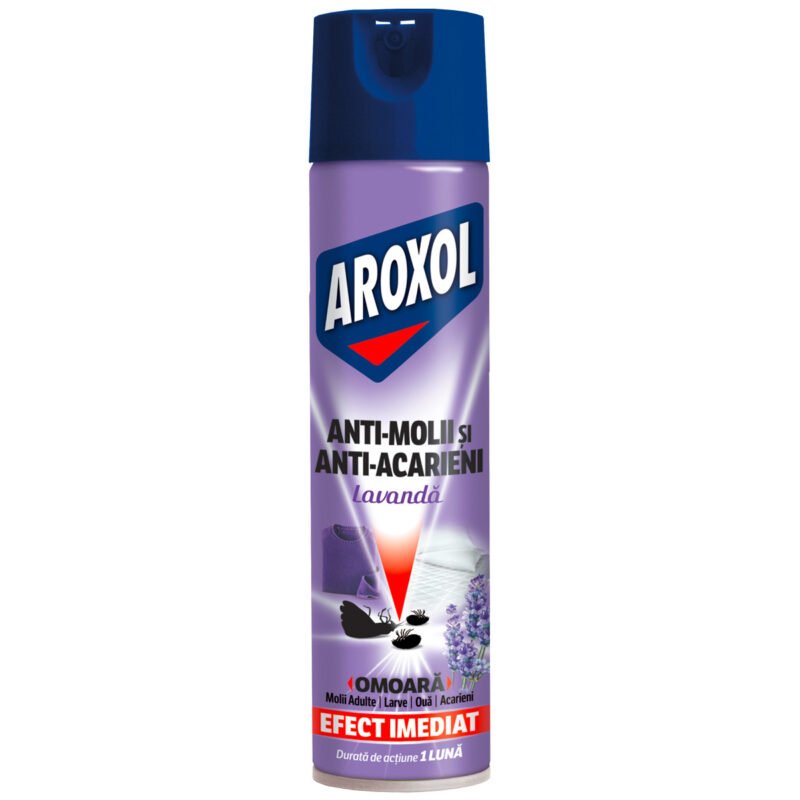 Spray impotriva moliilor și acarienilor Aroxol, 250 ml